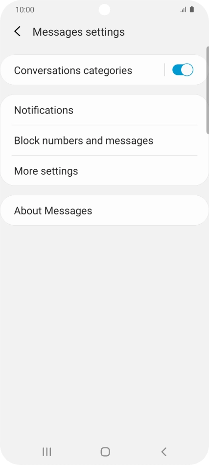Press More settings. Press More settings.