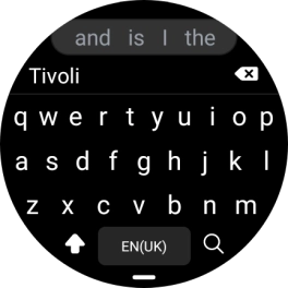 Key in the required destination and press the search icon. Key in the required destination and press the search icon.