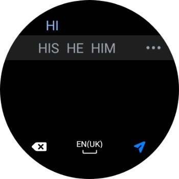 Press the send icon. Press the send icon.