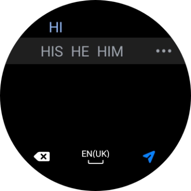 Press the send icon. Press the send icon.