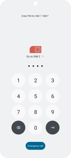If you're asked to key in your PIN, do so and press the confirm icon. The default PIN is 1111. If you're asked to key in your PIN, do so and press the confirm icon. The default PIN is 1111.