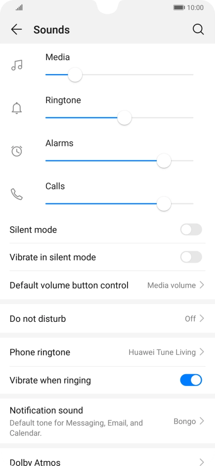 Press Phone ringtone. Press Phone ringtone.