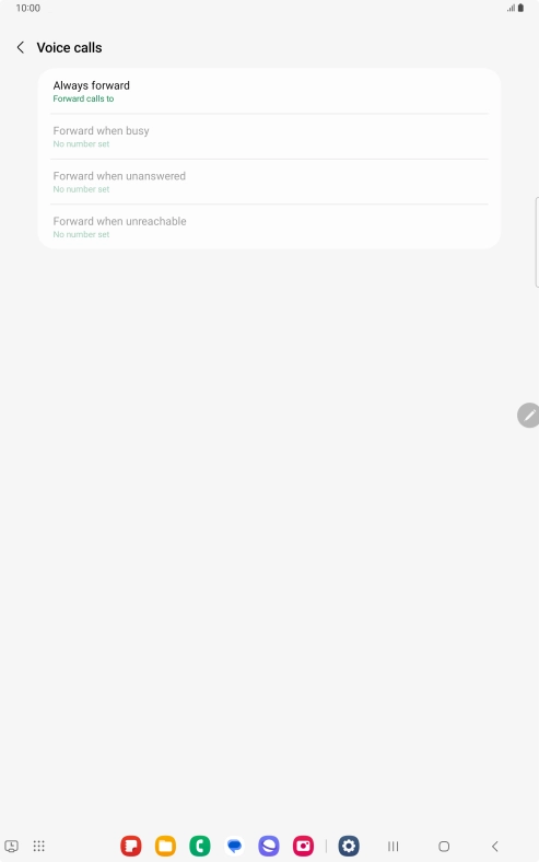 Press the required divert type. Press the required divert type.