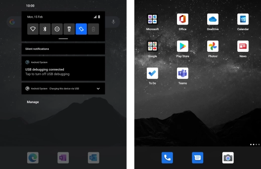 Press Android System. Press Android System.