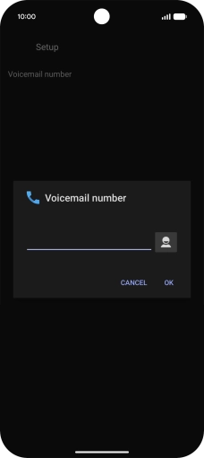 Key in +447953222222 and press OK. Key in +447953222222 and press OK.
