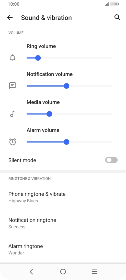 Press the Home key to return to the home screen. Press the Home key to return to the home screen.
