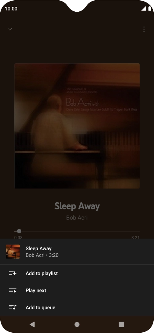 Press Add to playlist. Press Add to playlist.