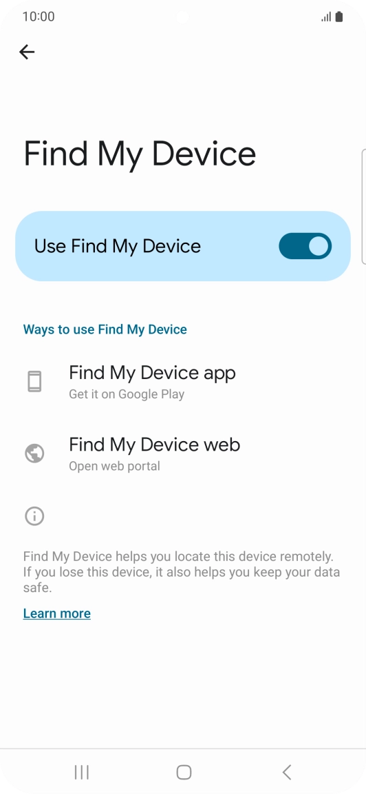 Press the Home key to return to the home screen. Press the Home key to return to the home screen.