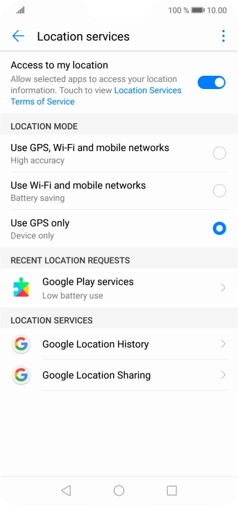 If you select Use GPS, Wi-Fi and mobile networks, your phone can find your exact position using the GPS satellites, the mobile network and nearby Wi-Fi networks. Satellite-based GPS requires a clear view of the sky. If you select Use GPS, Wi-Fi and mobile networks, your phone can find your exact position using the GPS satellites, the mobile network and nearby Wi-Fi networks. Satellite-based GPS requires a clear view of the sky.