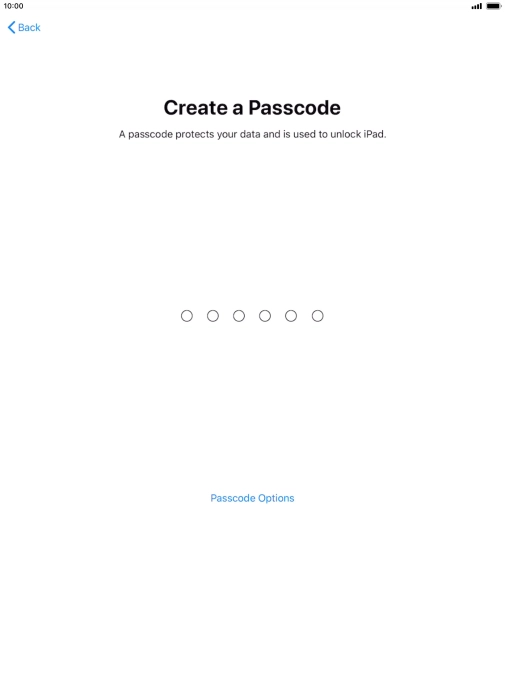 Press Passcode Options. Press Passcode Options.