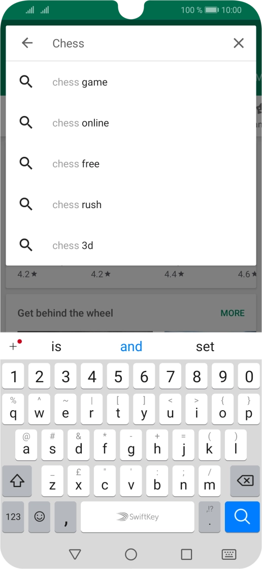 Key in the name or subject of the required app and press the search icon. Key in the name or subject of the required app and press the search icon.