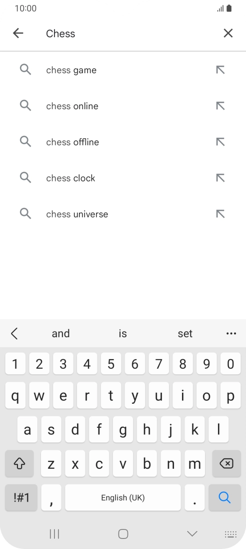Key in the name or subject of the required app and press the search icon. Key in the name or subject of the required app and press the search icon.
