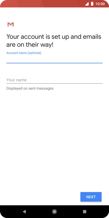 Press Your name and key in the required sender name. Press Your name and key in the required sender name.