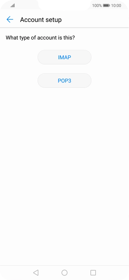 Press IMAP. Press IMAP.