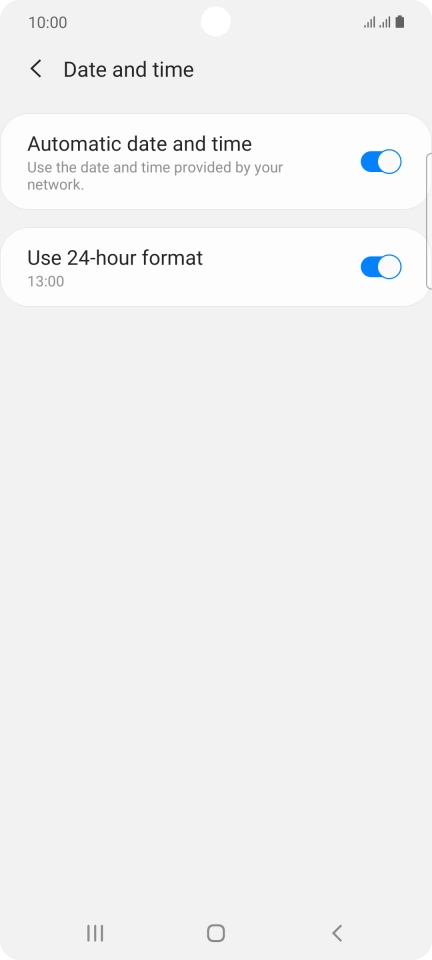 Press the Home key to return to the home screen. Press the Home key to return to the home screen.