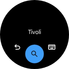 Press the search icon. Press the search icon.