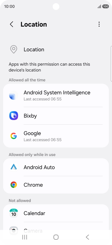 Press the required app. Press the required app.