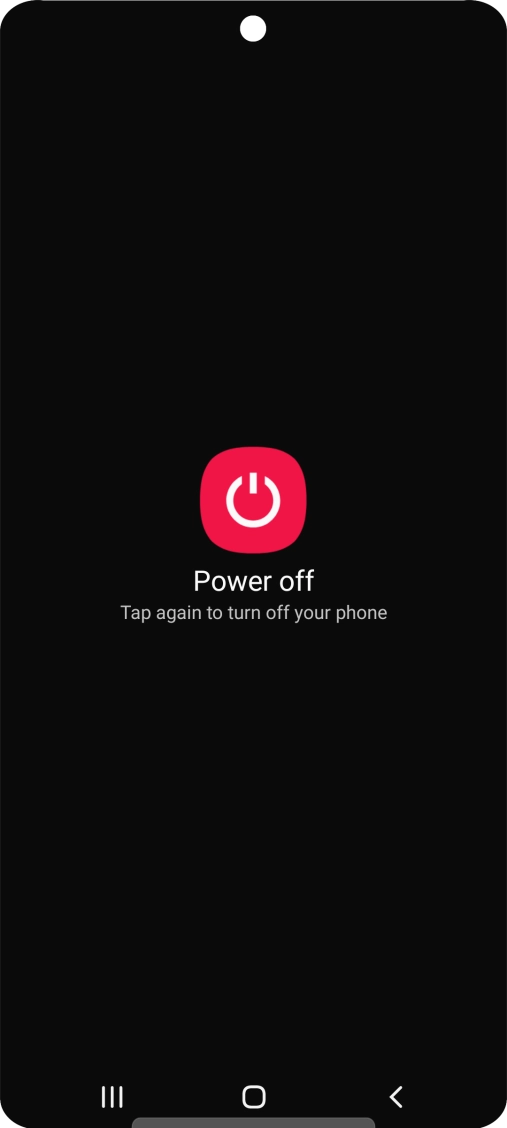Press Power off. Press Power off.