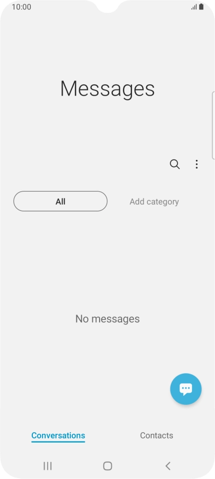 Press the menu icon. Press the menu icon.