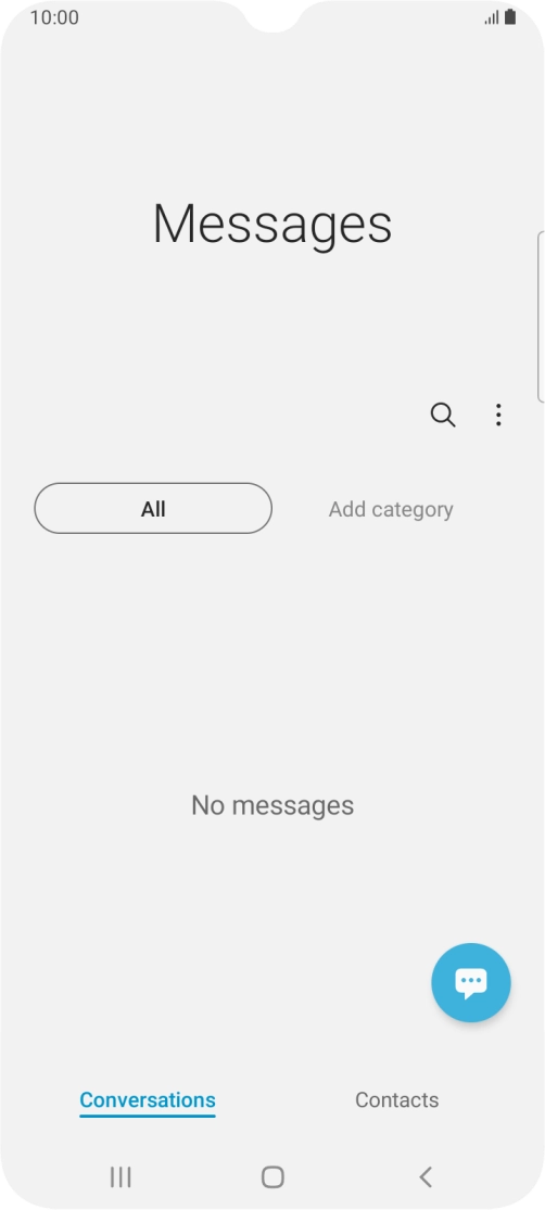 Press the menu icon. Press the menu icon.