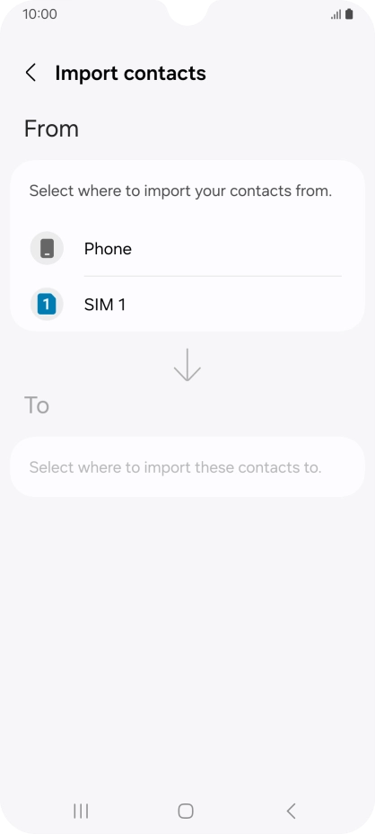 Press the name of the SIM. Press the name of the SIM.