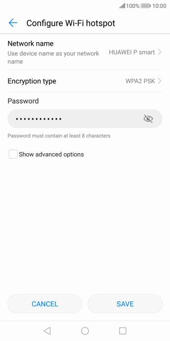 Press Network name. Press Network name.
