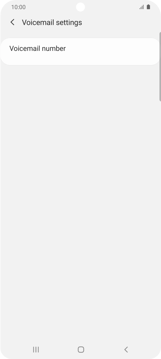 Press Voicemail number. Press Voicemail number.