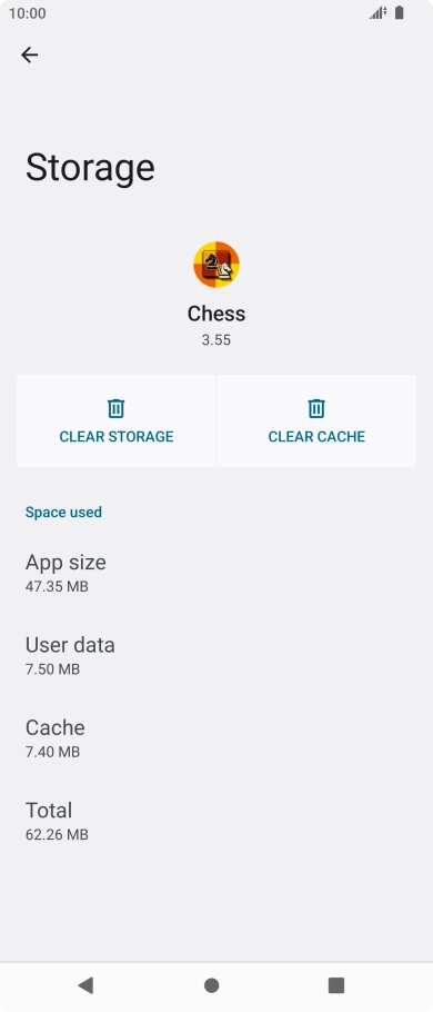 Press CLEAR CACHE. Press CLEAR CACHE.