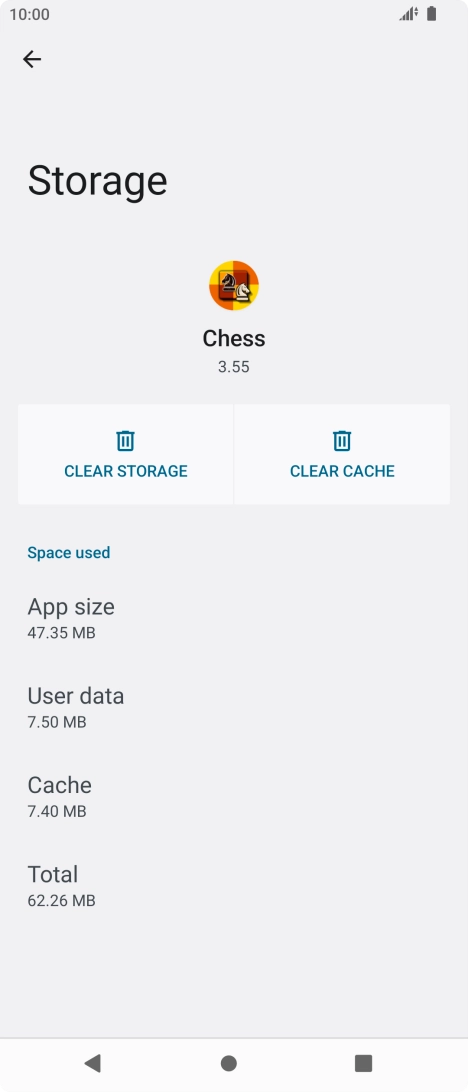 Press CLEAR CACHE. Press CLEAR CACHE.