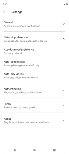Press Auto-update apps. Press Auto-update apps.