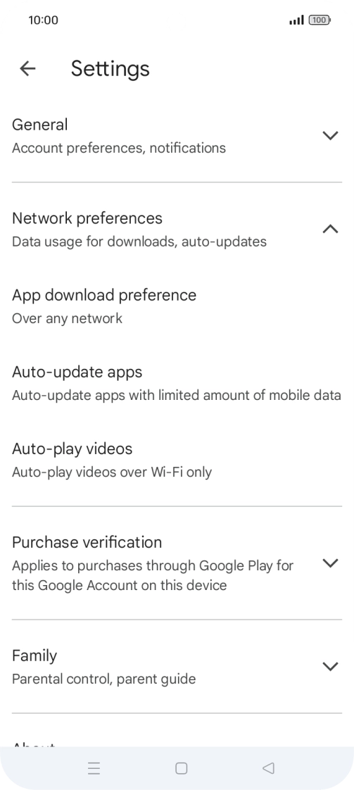 Press Auto-update apps. Press Auto-update apps.