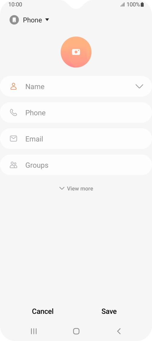 Press the address book drop down list. Press the address book drop down list.