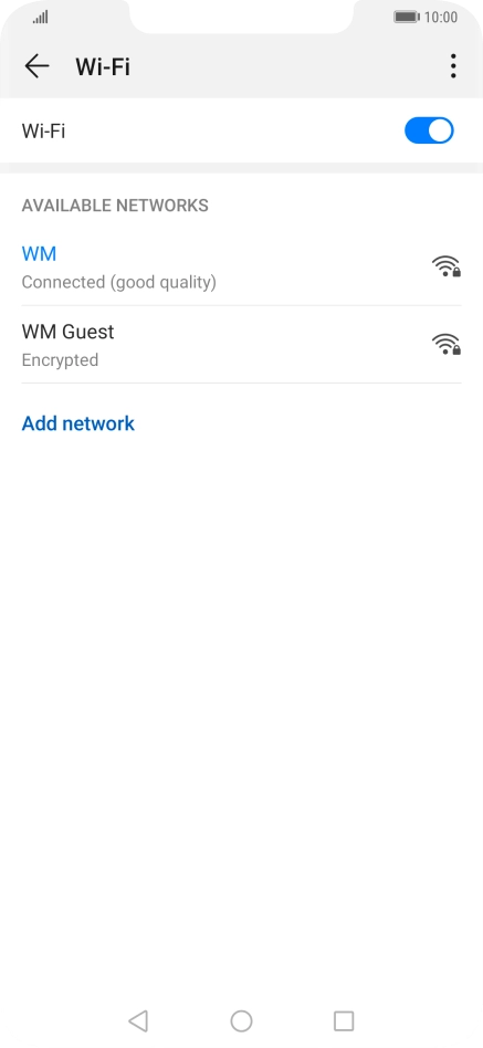 Press the Home key to return to the home screen. Press the Home key to return to the home screen.