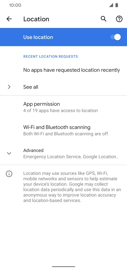 Press App permission. Press App permission.