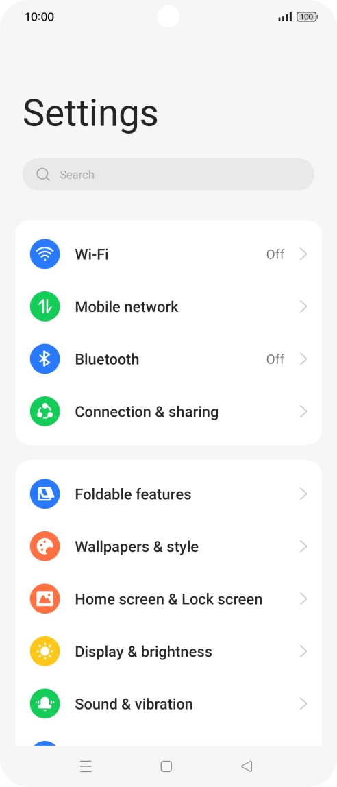 Press Bluetooth. Press Bluetooth.