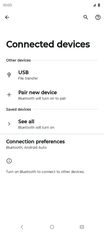Press Pair new device. Press Pair new device.