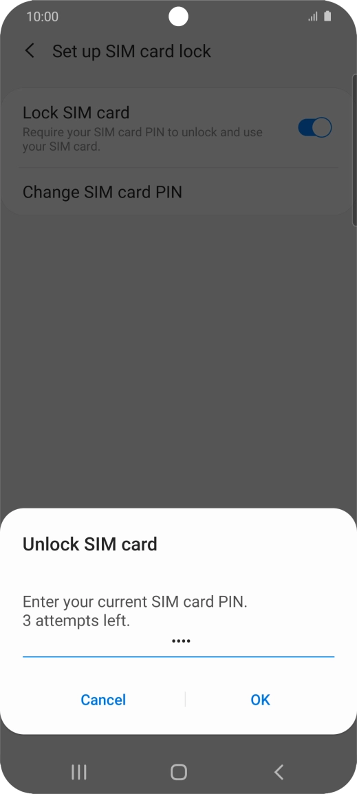 Key in your PIN and press OK. The default PIN is 1111. Key in your PIN and press OK. The default PIN is 1111.