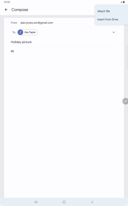 Press Attach file and go to the required folder. Press Attach file and go to the required folder.