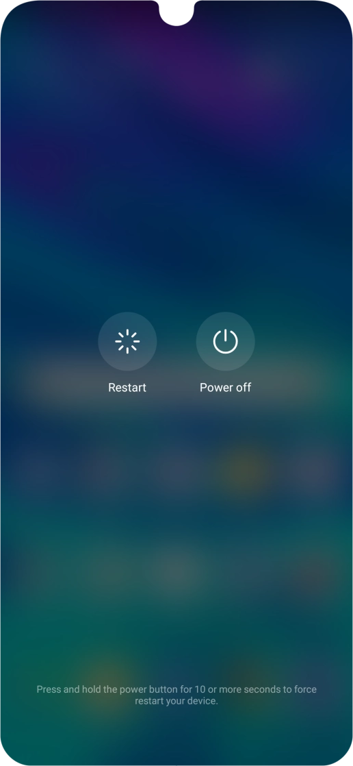Press Power off. Press Power off.