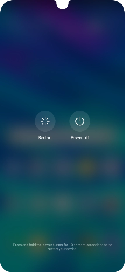 Press Power off. Press Power off.