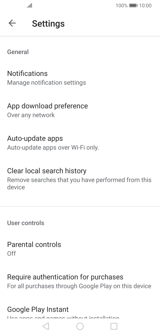 Press Auto-update apps. Press Auto-update apps.