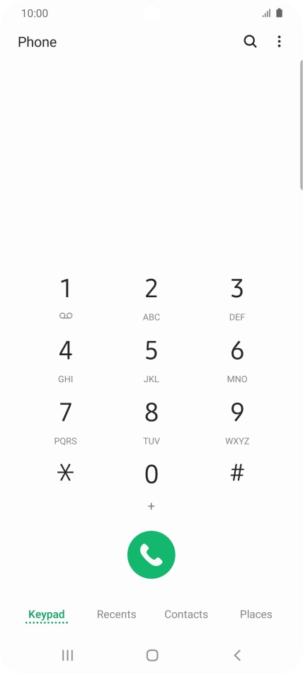 Press the menu icon. Press the menu icon.