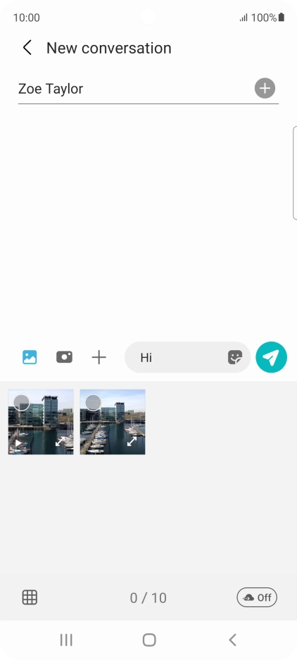 Press the gallery icon and go to the required folder. Press the gallery icon and go to the required folder.