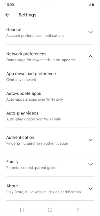 Press Auto-update apps. Press Auto-update apps.