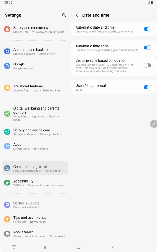 Press the Home key to return to the home screen. Press the Home key to return to the home screen.