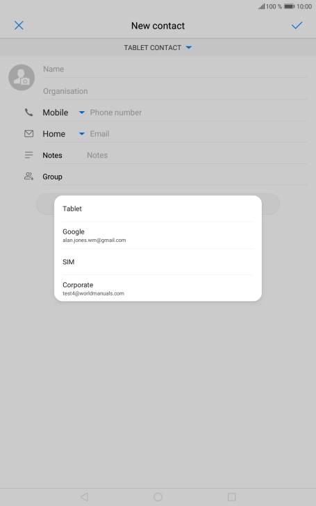 Press Tablet. Press Tablet.