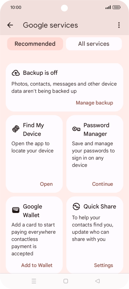 Press Find My Device. Press Find My Device.