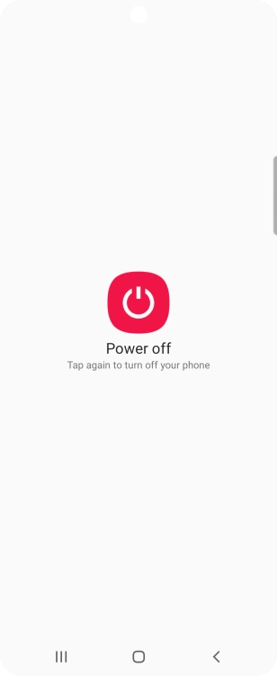 Press Power off. Press Power off.