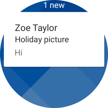 Press the required email message to read it. Press the required email message to read it.