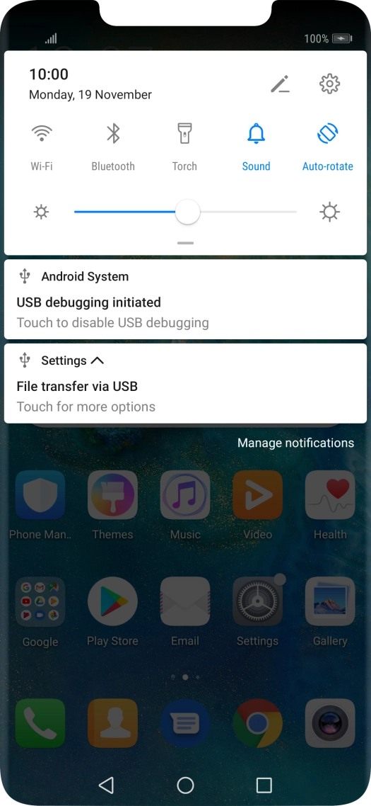 Press Touch for more options. Press Touch for more options.